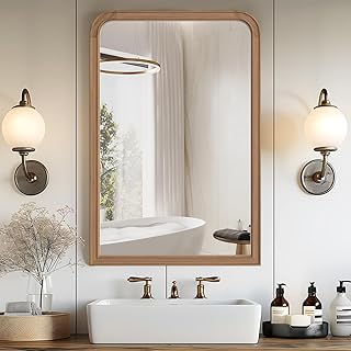 WallBeyond Wood Bathroom Mirrors for Wall Mounted, 24
