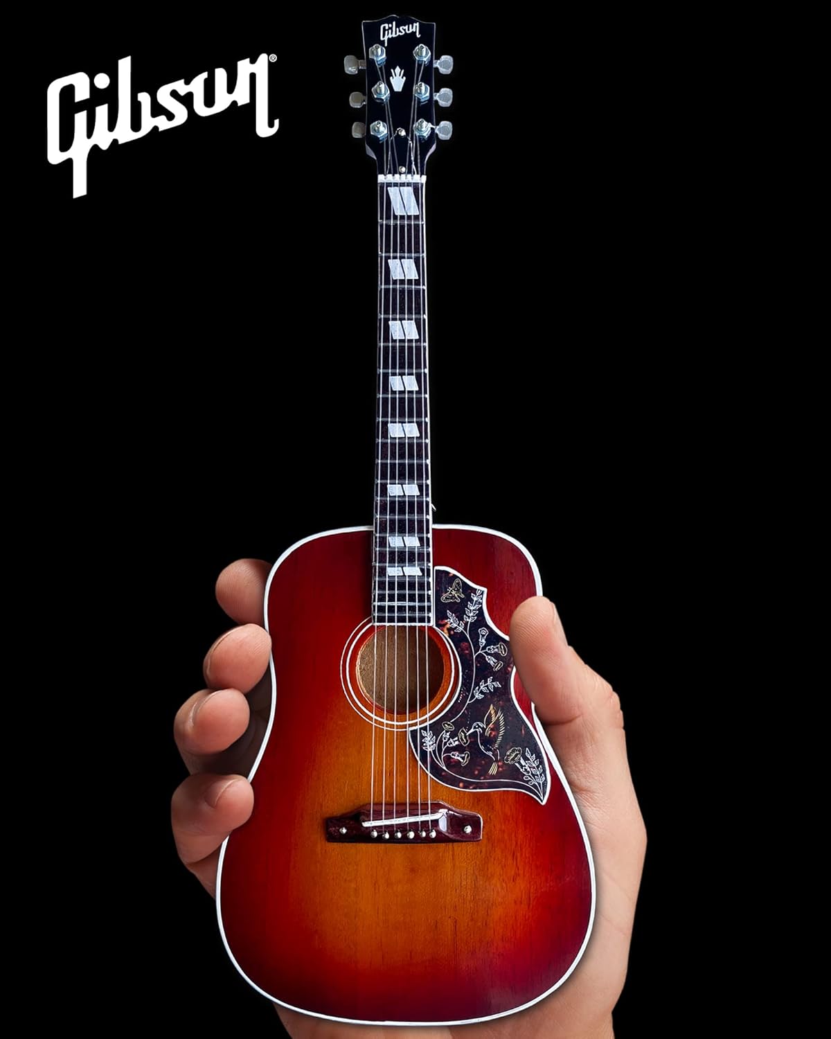 Acoustic Guitar Miniature Model - Heritage Cherry Sunburst Miniature Guitar Replica Collectible