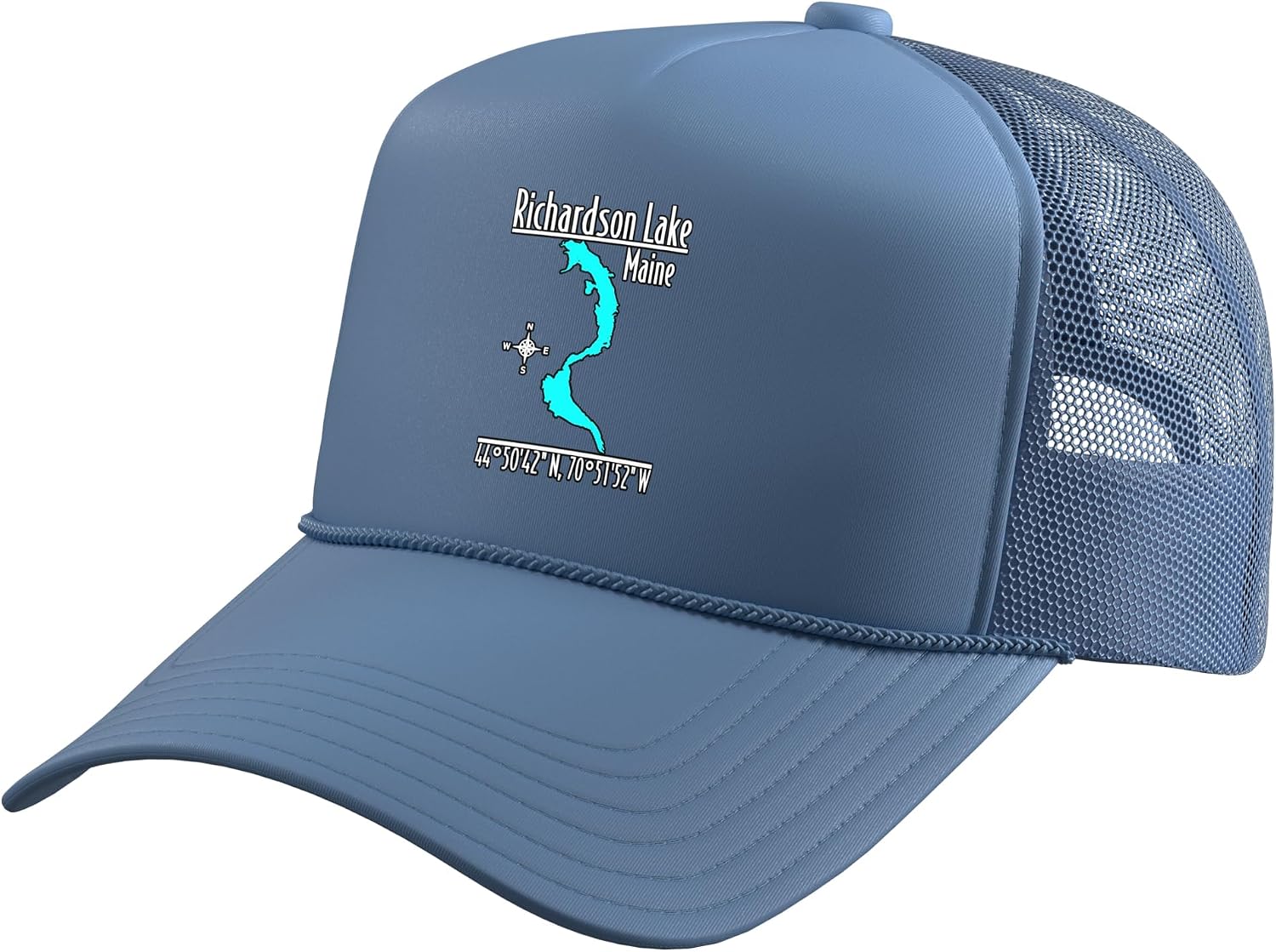 Richardson Lakes Maine - Modern Trucker Hat with Adjustable Mesh Back