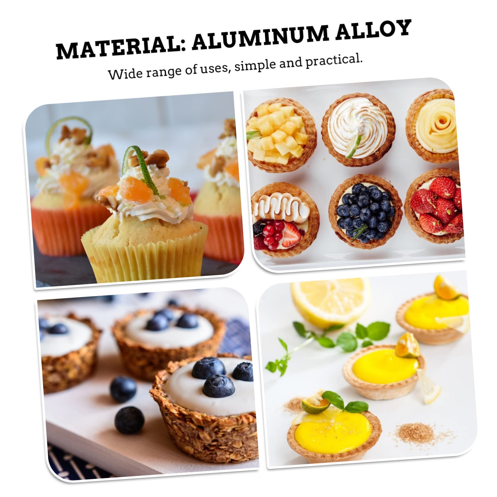 COLLBATH 3sets Torte Muffin Pudding Kuchen Backen Antihaft-küche Versorgung 4 Stücke * 3