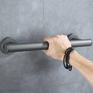 Bronze Straight Bathroom Grab Bar,304 Stainless Steel Anti-Slip Safety Toilet Handrail for Elderly Pregnant Kids,Wall Mounted Shower Disability Assist Device Accessories (Color : B, Size : 40cm)
