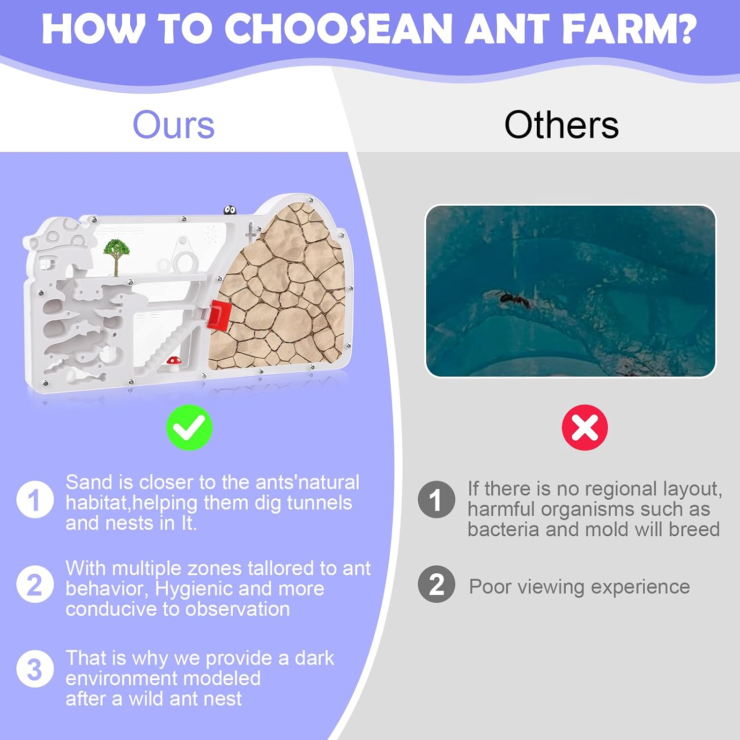 Ant Farm Castle Habitat, Ant Colony Observation Kit image 4
