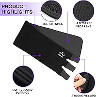 Vista 5 de Waist Trimmer Belt Men Sweat Band Stomach Wrap, Waist Trainer for Women Workout