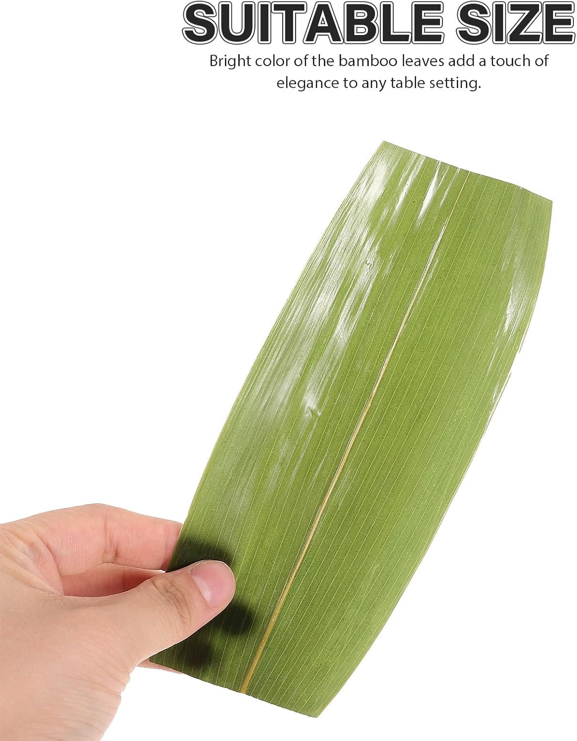 Bamboo Leaf Plating Decorations 100pcs Light Green for Sushi