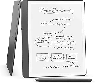 New Amazon Kindle Scribe (16GB) - Redesigned display with uniform borders. Now write directly on books and documents. Incl...
