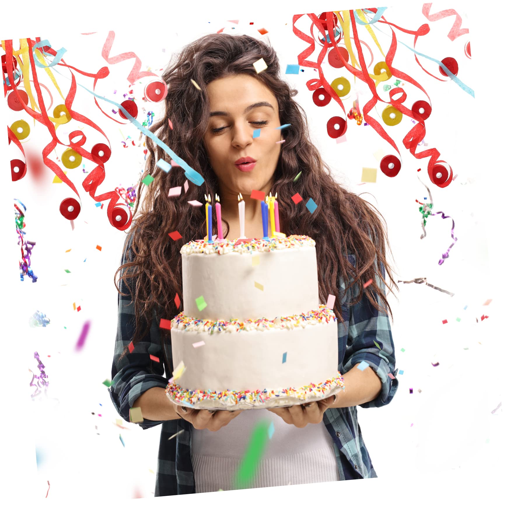 Cabilock 50 Stück Handwerfende Bänder Konfetti-luftschlangen Handwurf-luftschlangen Für Das Festival Luftschlangen Für Hochzeitsüberwürfe Ostern Konfetti Kein Partystreamer Colorful Papier