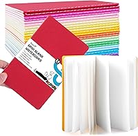 Koogel 24-Pack Mini Pocket Notebooks 3.5x5.5 Inch Blank Small Notepads 48 Pages Each 12 Colors for Students Office Kids