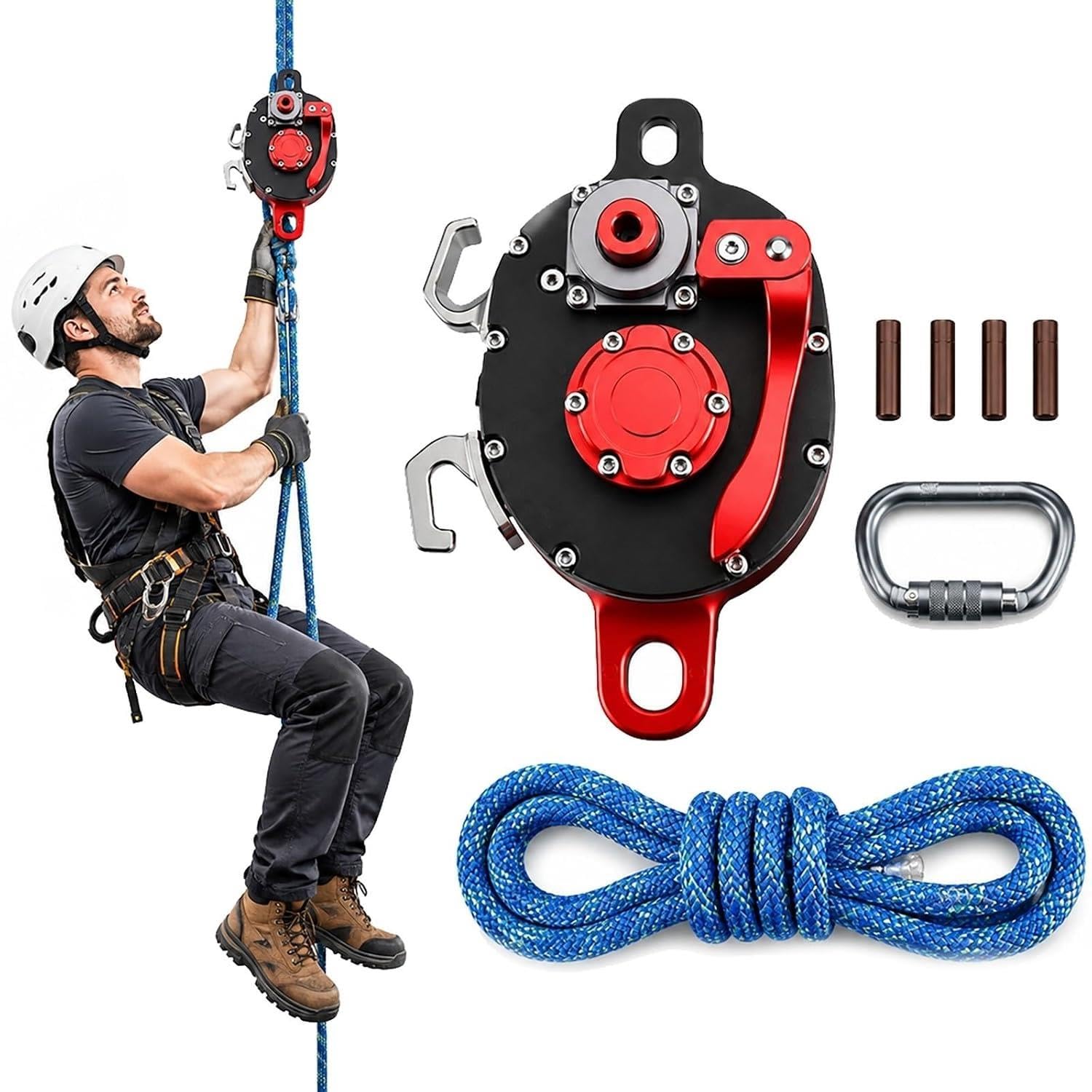 Seilsteigklemme, akkubetriebenes Heben und Senken, 150 kg