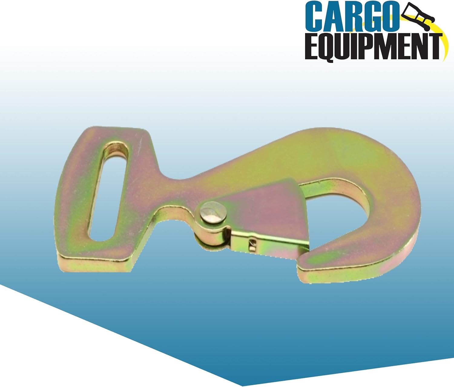 Cargo Equipment Corp. 8 Foot X 2 Inch Blue Ratchet Strap with Flat Snap Hooks