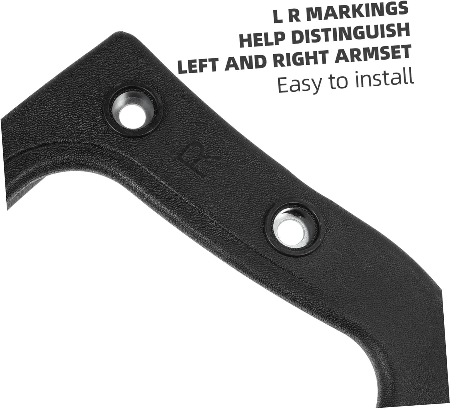 Cabilock 2pcs Replacement Armrest Rings for Office Chairs Fit Design Easy to Install for Ergonomic Support Home and Office Use