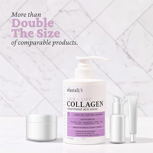 Vista 39 de Elastalift Loción corporal hidratante de ácido hialurónico Crema corporal y loción facial antienvejecimiento para el cuidado de la piel que