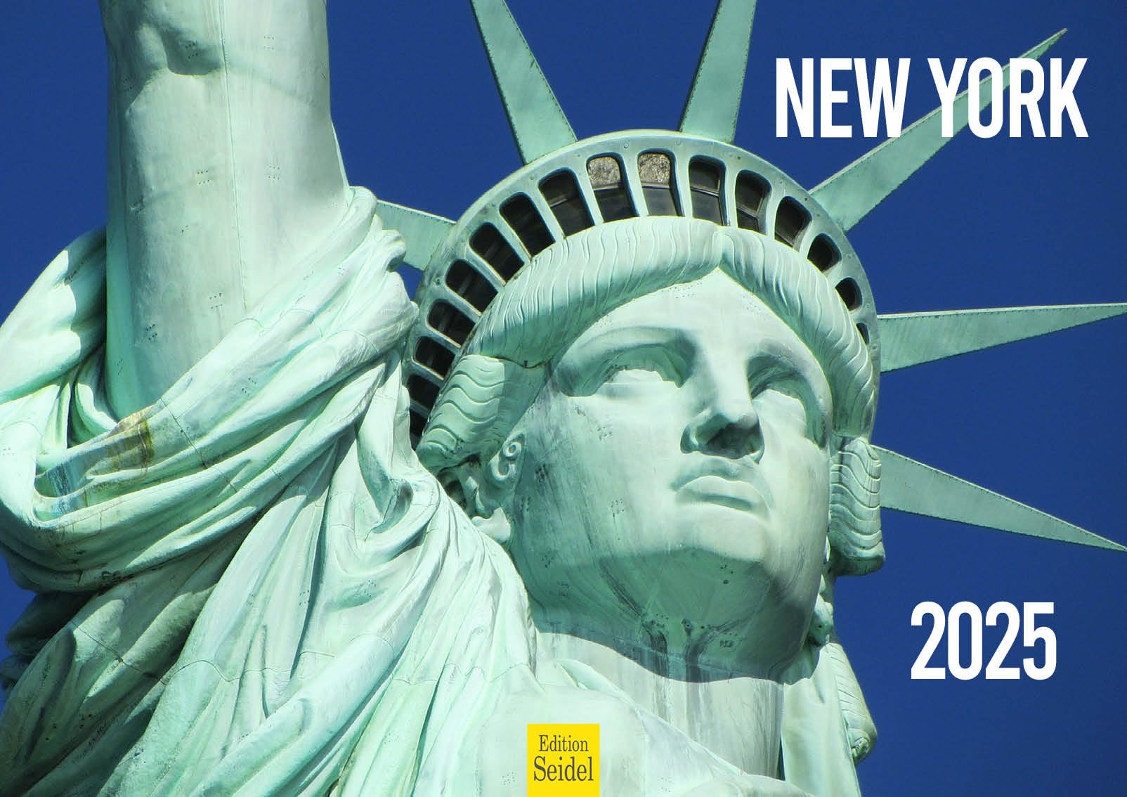Edition Seidel Premium Calendar New York 2025 Format DIN A3 Wall Calendar USA America Big Apple Brooklyn Manhattan Chinatown Times Square Skyline Metropolis