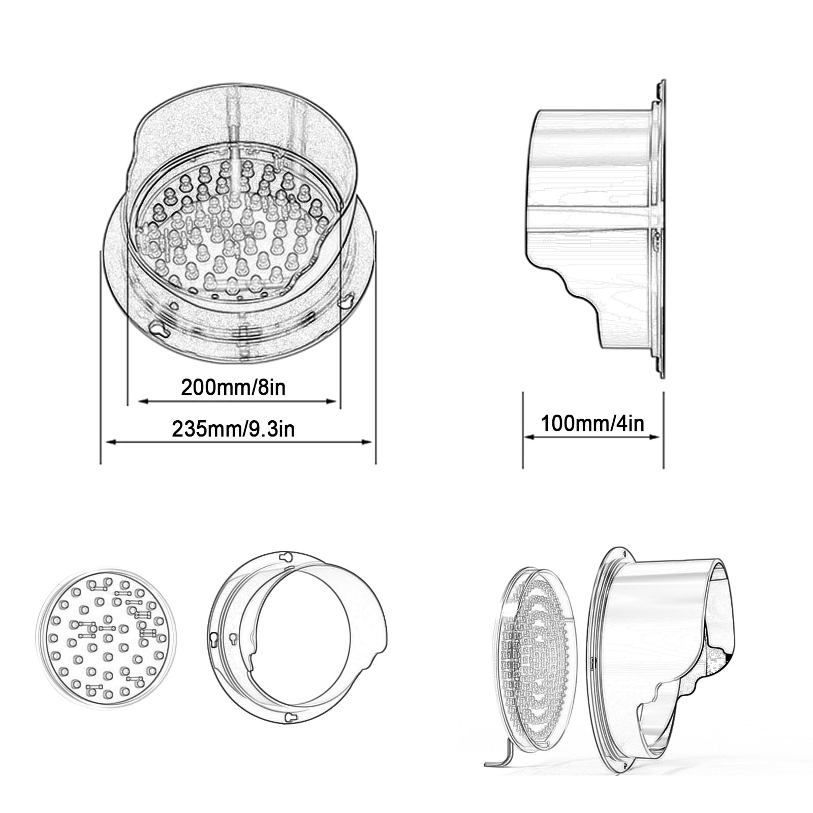 Luces de tráfico LED, luz de advertencia indicadora montada en la pared, rojo/verde para soluciones de acoplamiento, IP67 impermeable, Plug & Play para uso en interiores y exteriores
