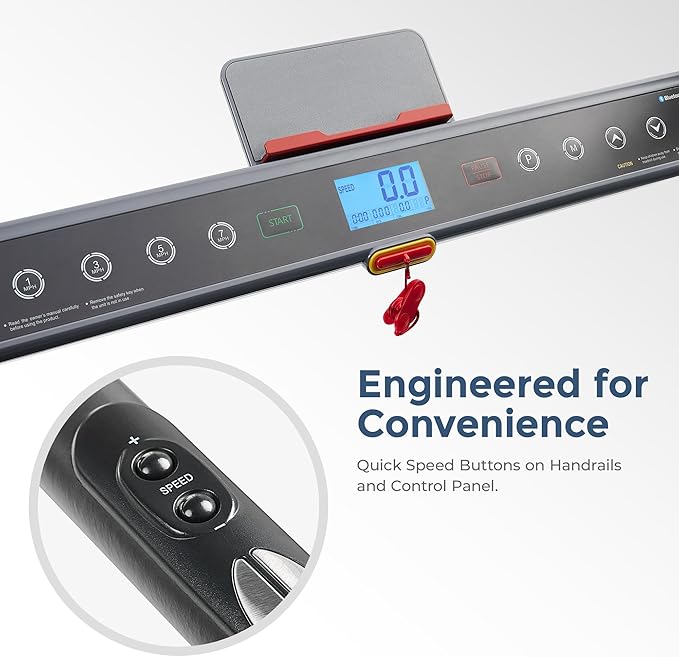 Caminadora Eléctrica Plegable 2.5HP 12.07 km/h Gris miniatura 6