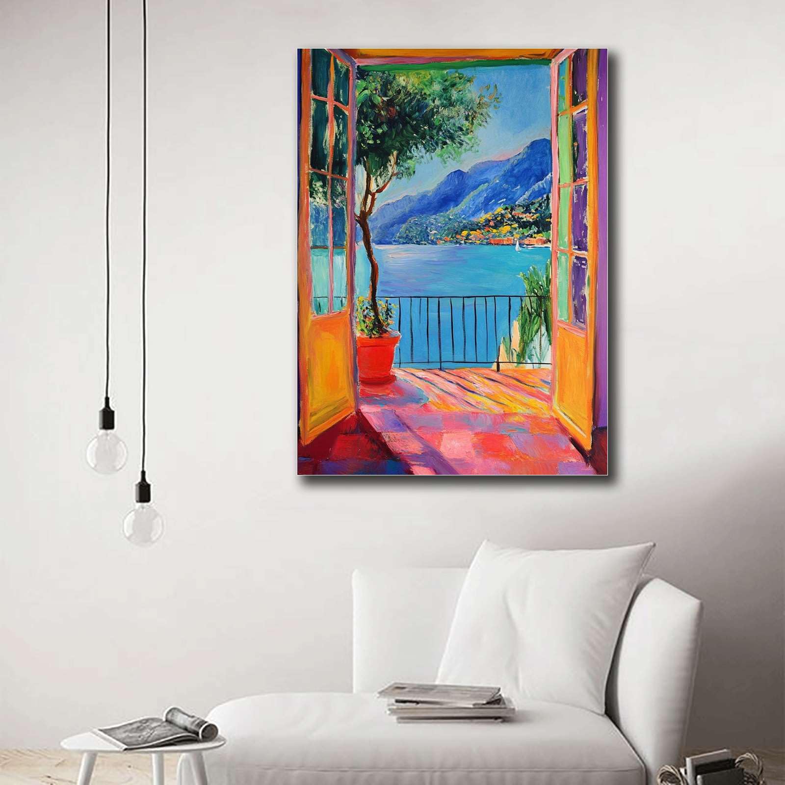 Matisse リーフデザイン 大判絵画　70×70cm Henri Matisse Green Ground Framed Print – MoMA Design Store