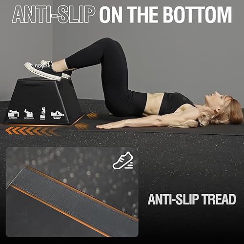 Miniatura 2 de Mikolo Banco de empuje de cadera, máquina de empuje de cadera en casa para puente de glúteos, caja de empuje de cadera multifuncional con equipo de