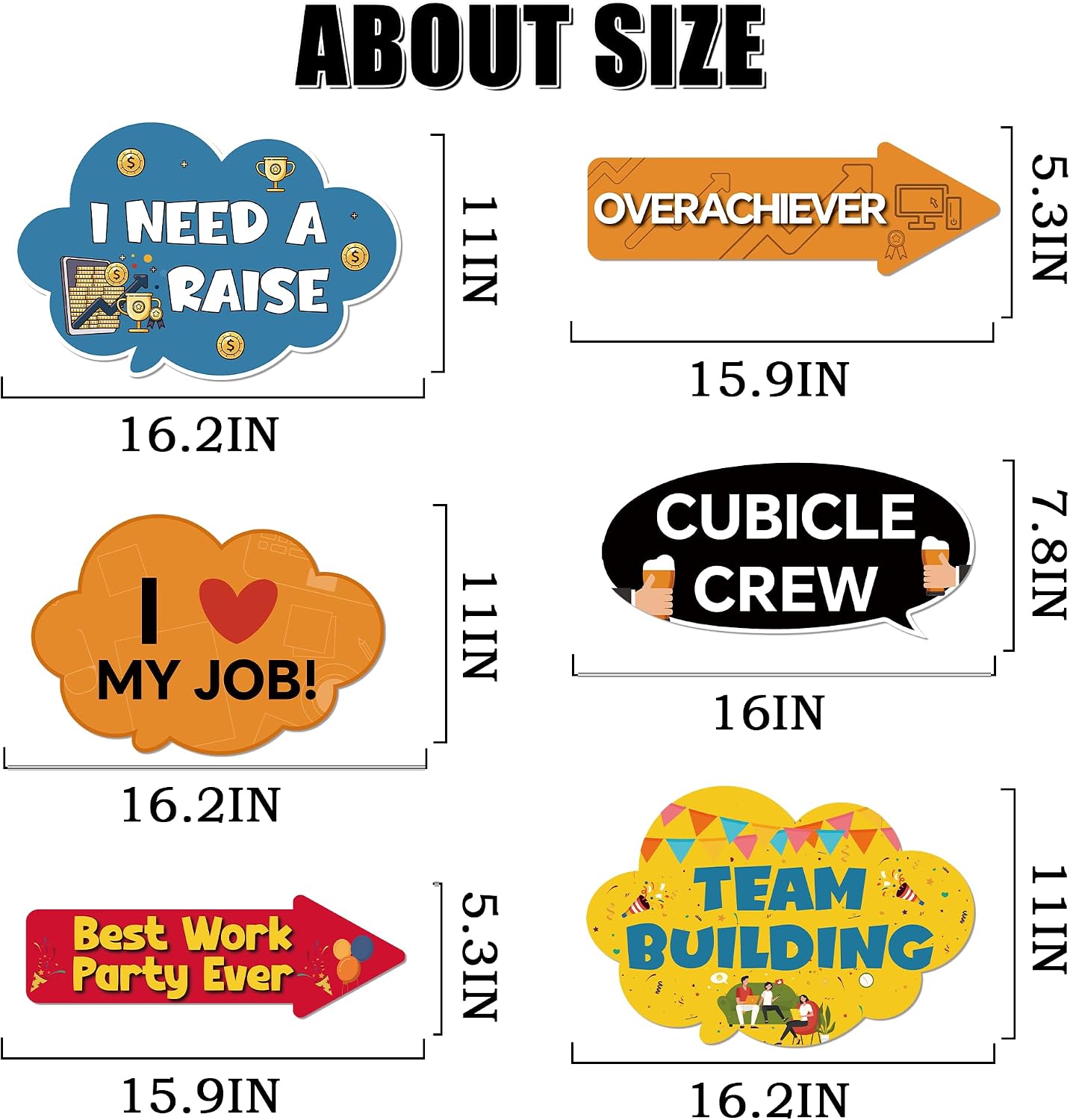 Office Party Photo Booth Props, Funny Corporate Events Work Celebrations image 3
