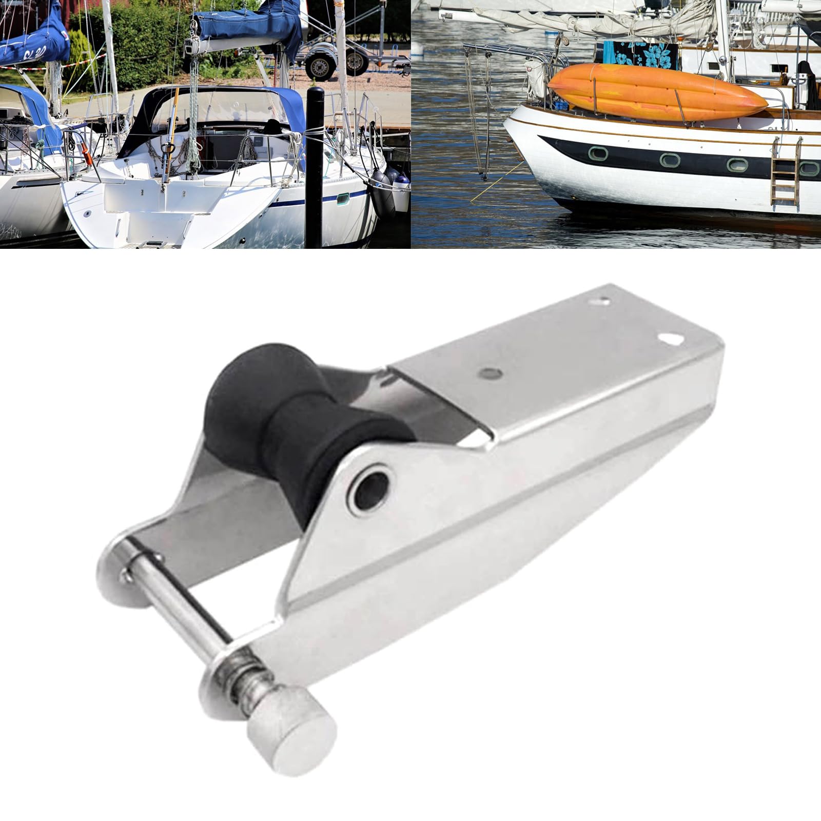Staffa di supporto per rulli per barche con perno a sgancio rapido Supporto per rulli per attracco marino Accessori hardware Attrezzatura di aggancio sicuro