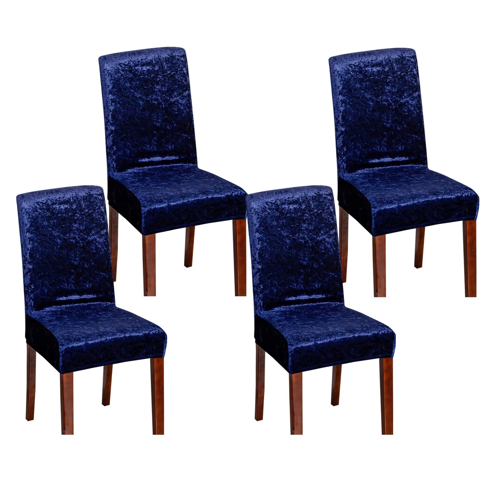 Housse de chaise en velours KnSam, l'éclat du bleu marine pour votre séjour
