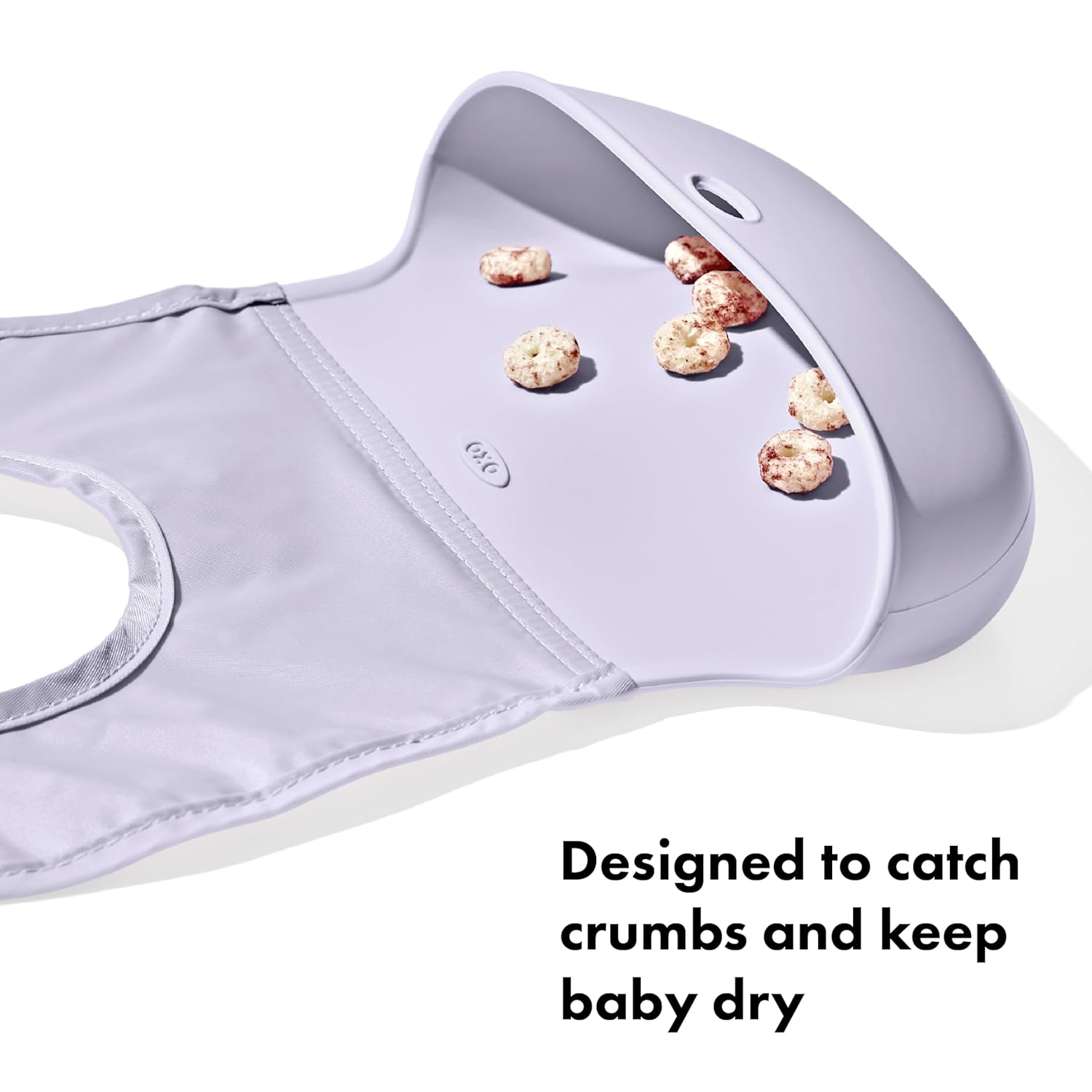 OXO Tot Roll-Up Bib - 2 Pack - Lilac and Opal