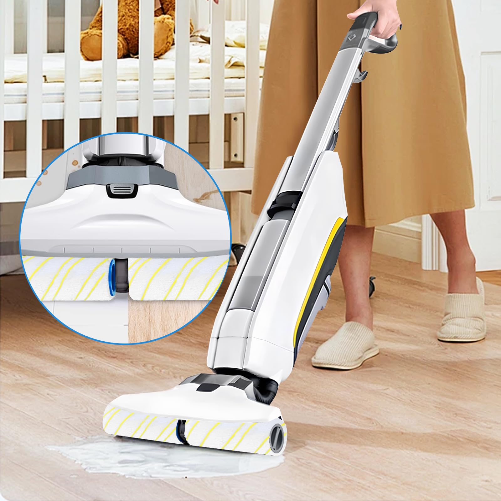 DrRobor 8 Spazzola a Rulli di Ricambio per Karcher FC7 FC5 FC3 EWM2 FC