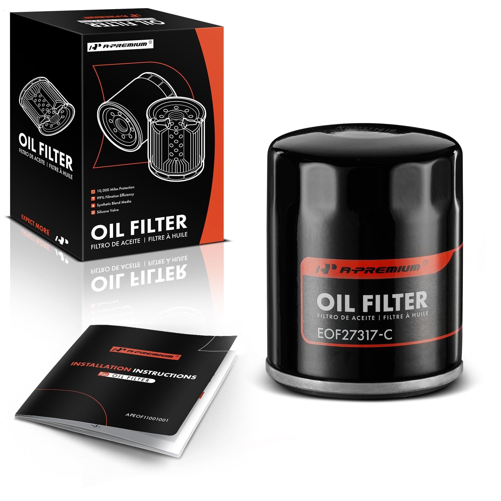 Amazon.com: A-Premium 10K Miles Spin On Engine Oil Filter