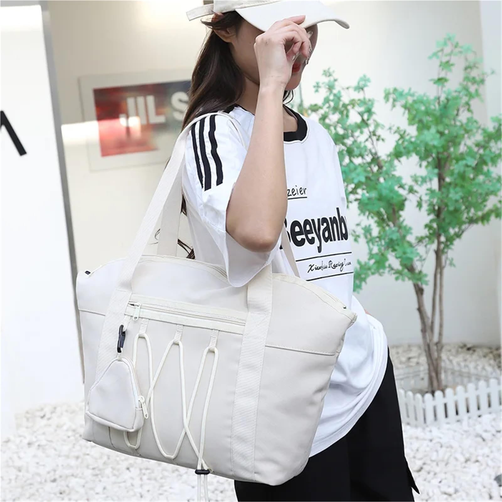 borsa da palestra Borsa sportiva da palestra for fitness Separazione asciutta e bagnata viaggio grande for esterni impermeabile for allenamento in piscina(Black)