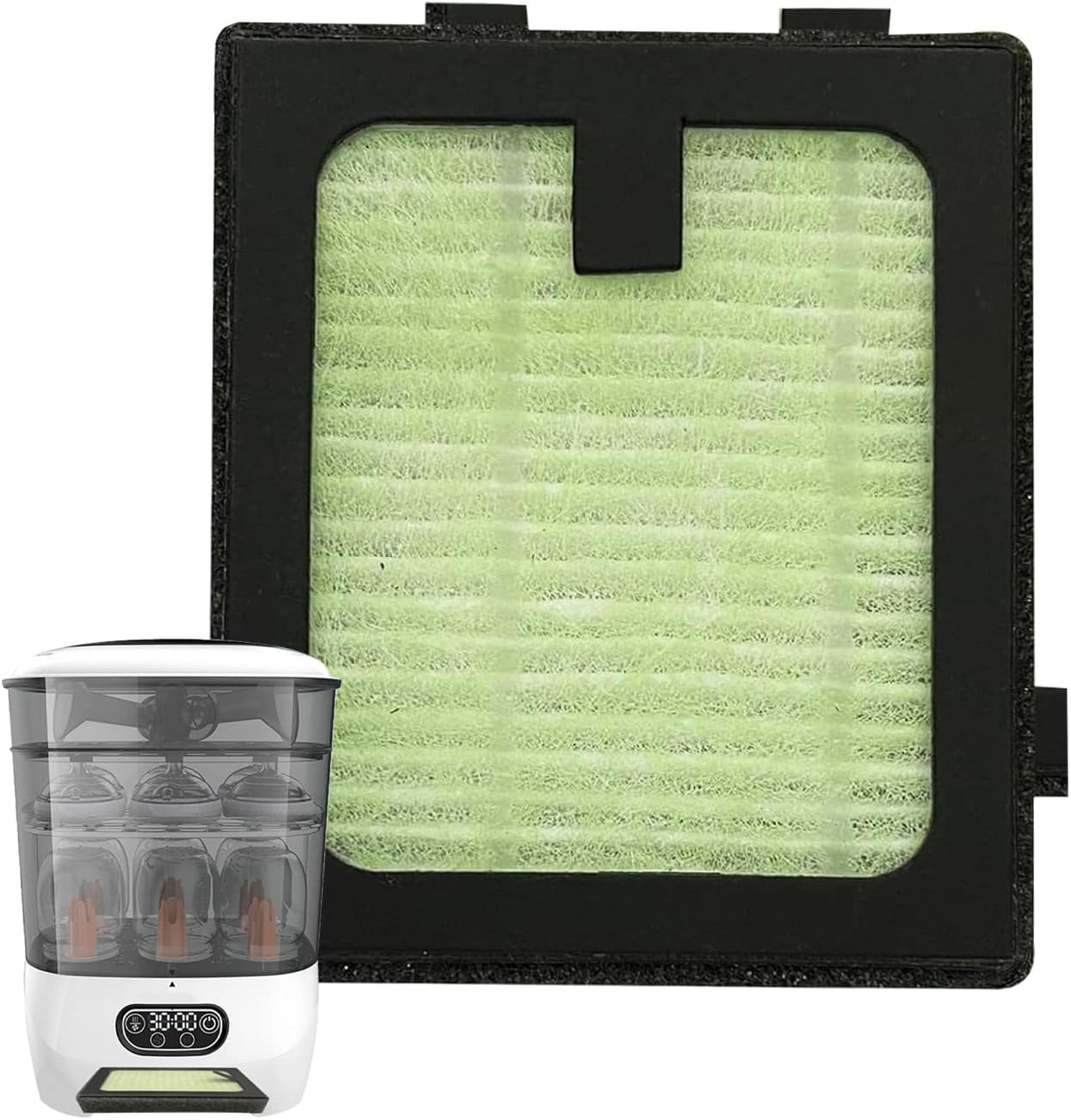 HEPA Filter Replacement Compatible with Baby Brezza Bottle Dryer Advanced and Baby Brezza Bottle Washer Pro