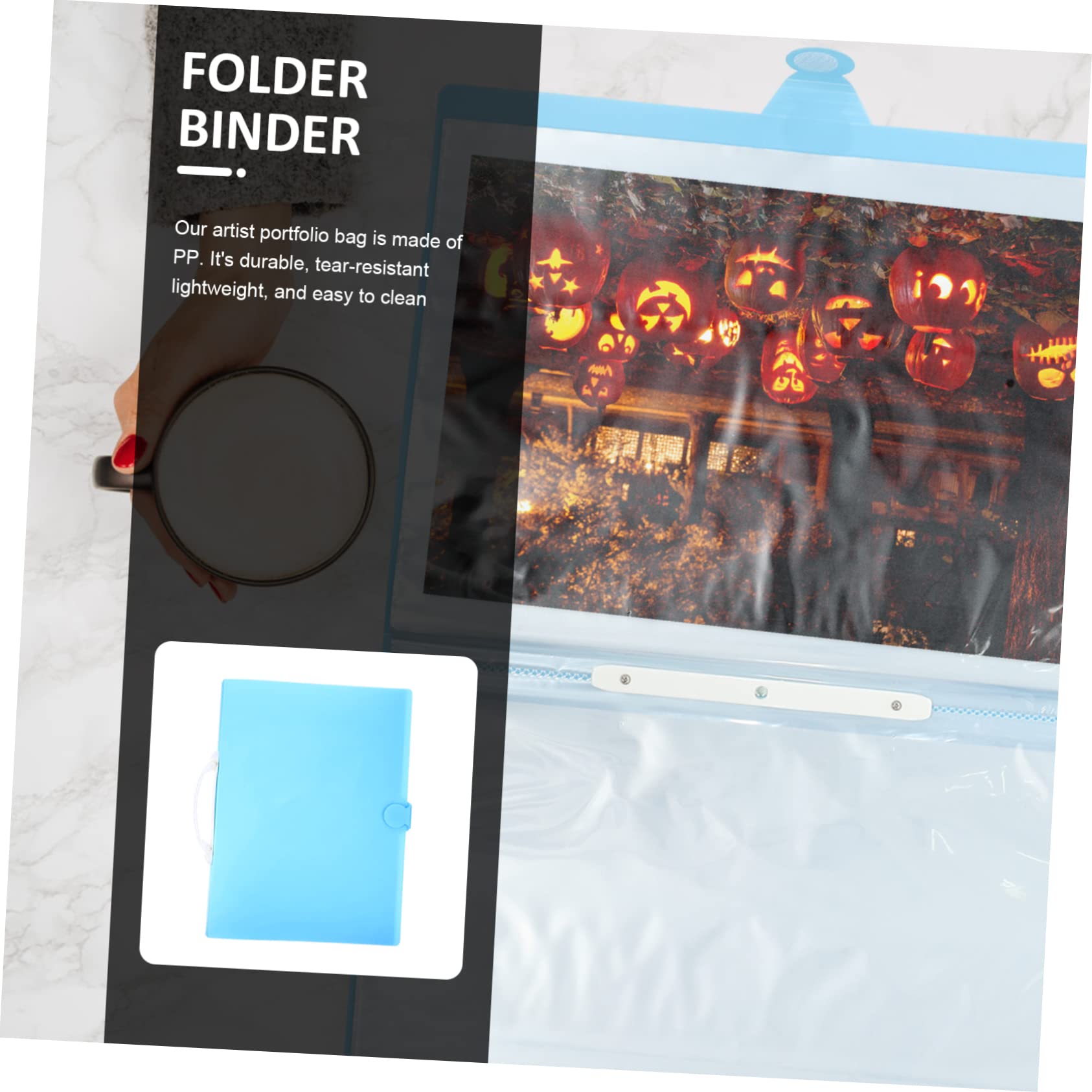 Libro De Portátil Carpeta De Arte Para Almacenamiento De Lienzos De Arte Bolsa De Portafolios Páginas Para Colecciones y Trabajos Escolares