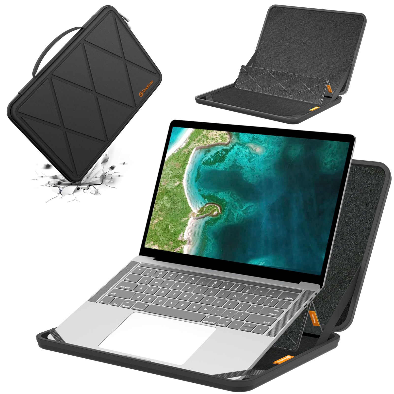 Smatree MS82 Hard EVA Protective Sleeve with Stand Compatible for 15.6 inch HP 255 G10, EliteBook 650/655, for ProBook 450/455, for ZBook Power G9/G10