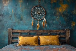 KY-lunk DIY Paint by Numbers for Adults Beginner, Dreamcatcher Hanging Over Wooden Headboard, Paint by Numbers Kit Painting by Numbers for Adults, 16" x 20"