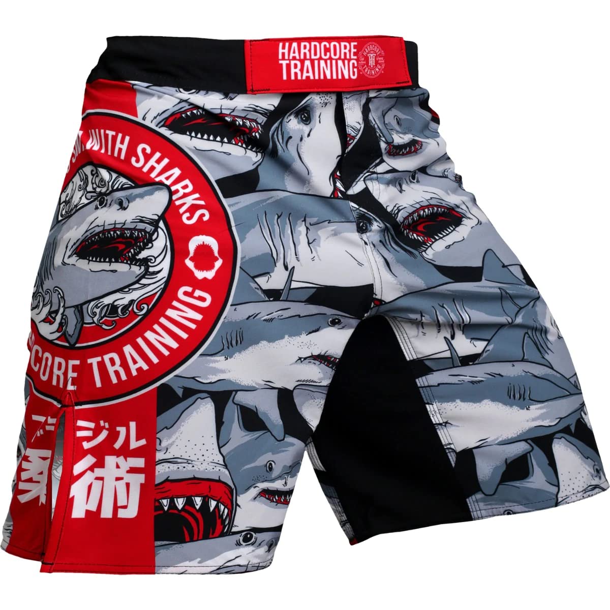 Hardcore Training Fight Shorts Hombre Pantalones Cortos MMA BJJ Boxeo Grappling Fitness No Gi — view 36