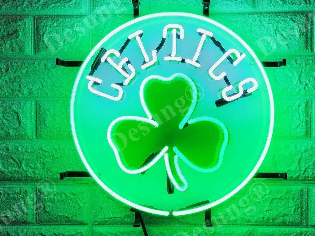 Queen Sense 17"x17" for Bostons Sports Team Celtic Neon Sign Light Lamp with Dimmer with HD Vivid Printing Tech Artwork A120BCLVVDDim