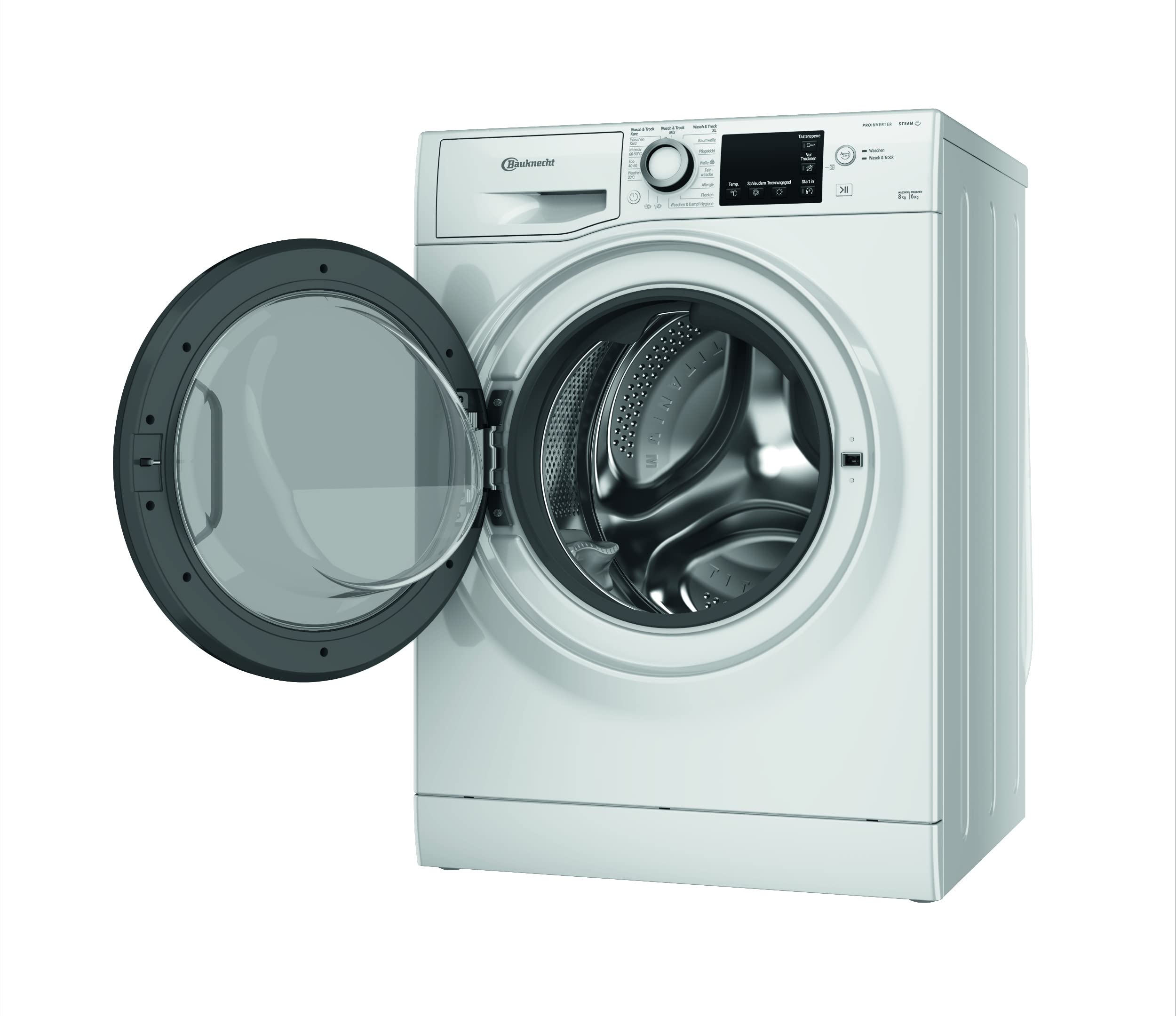 Bauknecht WATK Sense 86S 41 C Waschtrockner 8/6 kg Active Care Color+ Dynamic Inverter-Motor Wolleprogramm Mehrfachwasserschutz+