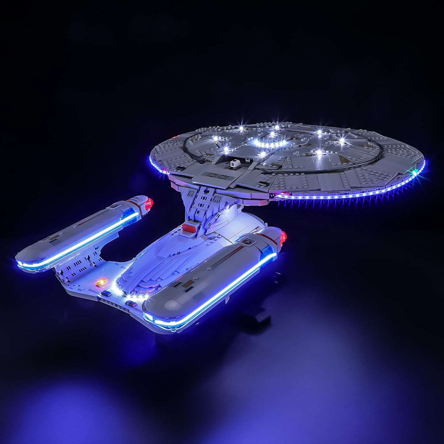 BRIKSMAX 2.0 Light Kit for Lego-U.S.S. Enterprise NCC-1701-D -Innovative Led Lighting Compatible with Lego Icons 10356 - Not Included Model Set