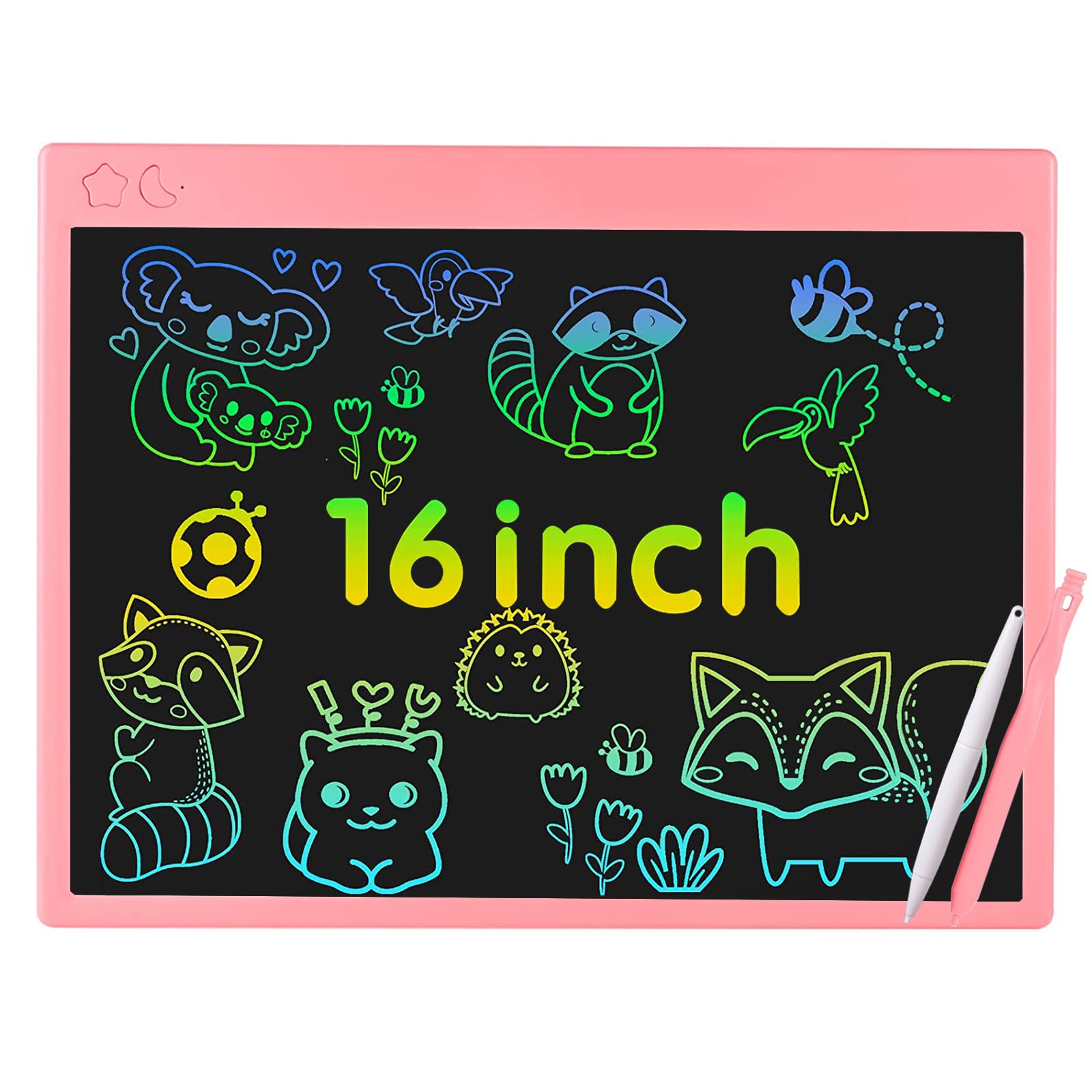 proffisy Colourful Screen LCD Writing Tablet 16 Inch USB Rechargeable Electronic E-Note Scribble Board for Kids and Adults at Home (Pink) (B08KVSJWNF) Amazon Price History, Amazon Price Tracker