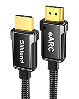 Vista 1 de Silkland Cable HDMI eARC/ARC para barra de sonido de 6.6 pies, cable HDMI ARC de alta velocidad, [8K, HDR, HDCP 2.2, Ethernet], compatible