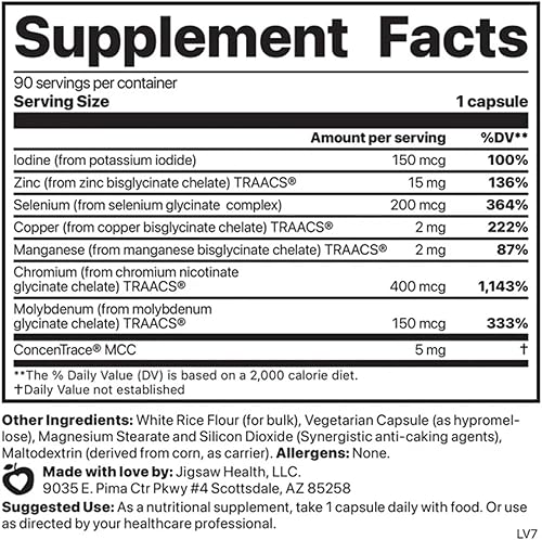 Miniatura 2 de Jigsaw Health Mezcla esencial multimineral | 90 cápsulas | 90 porciones