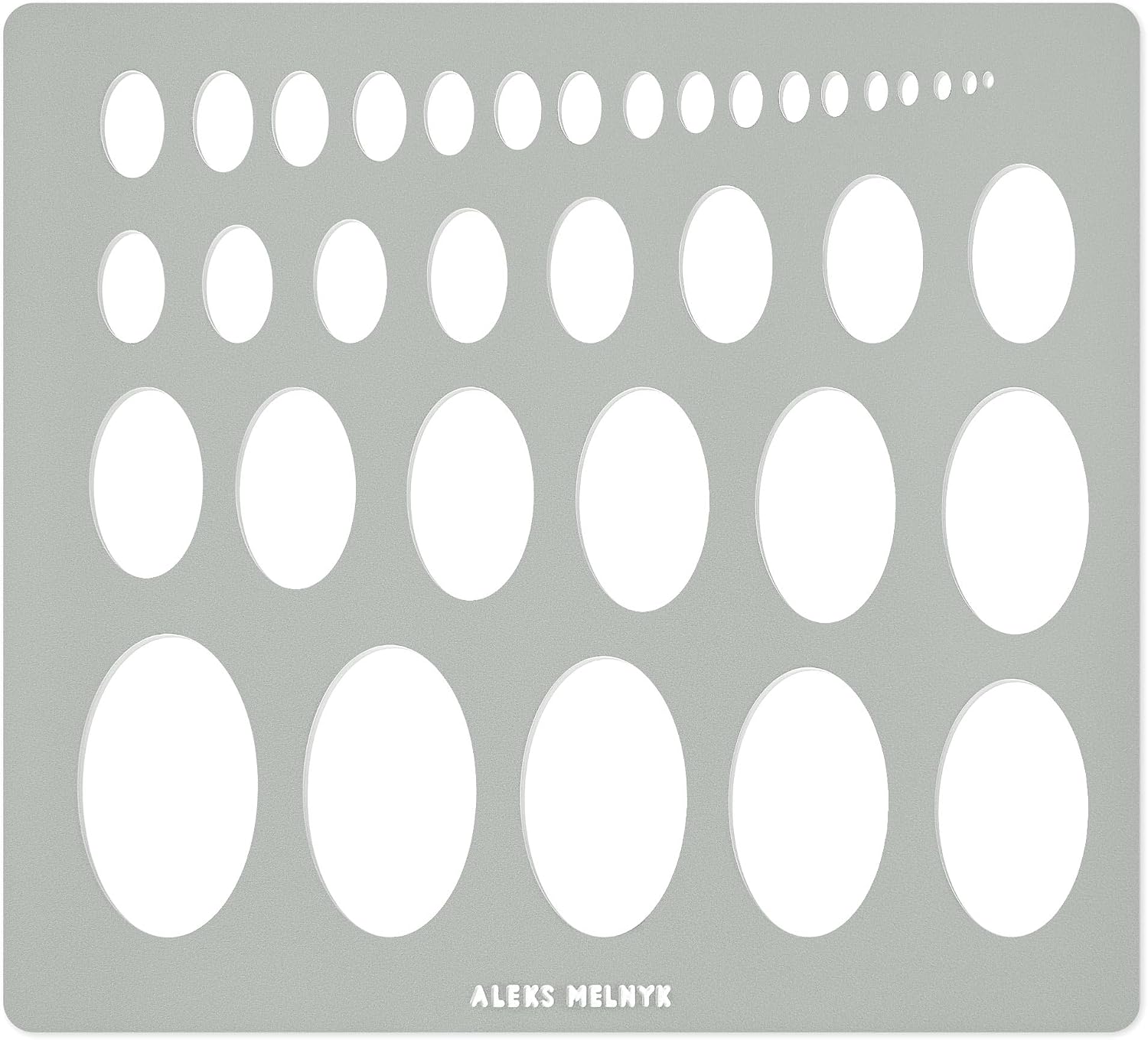 Aleks Ruler Amazon.com : Aleks Melnyk No.210 Metal Ellipse Template, Stencil ...