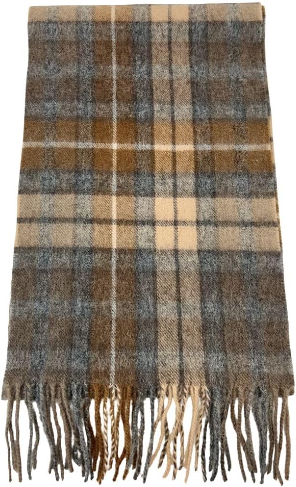 Briomhar Tartan Plaid Wool Winter Scarf for Men - 100% Lambswool Designer Scarf for Women Made in Scotland - Image 2