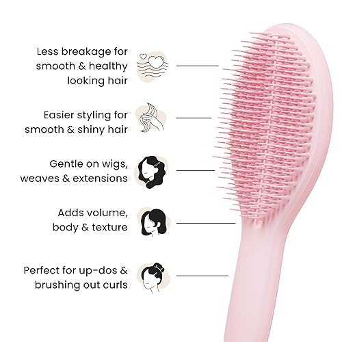 Miniatura 4 de Tangle Teezer The Ultimate Styler - Cepillo para peinar el cabello en seco, mantene, mezcla y añade volumen, textura y brillo, rosa milenario