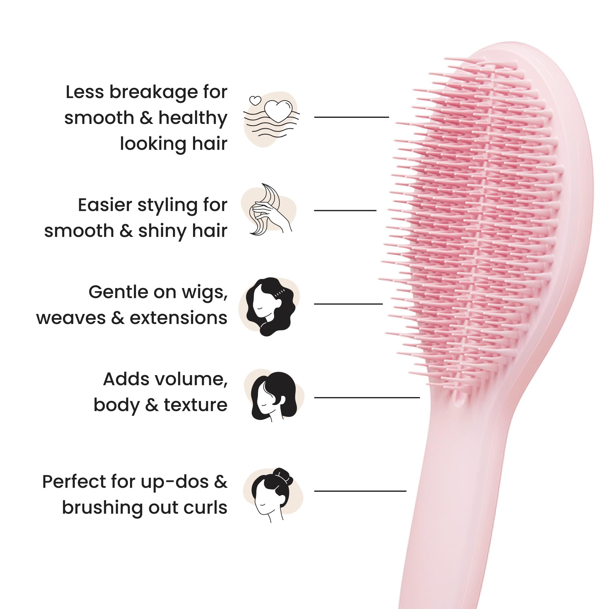 Tangle Teezer The Ultimate Styler Millenial Pink Saç Fırçası-Tarak