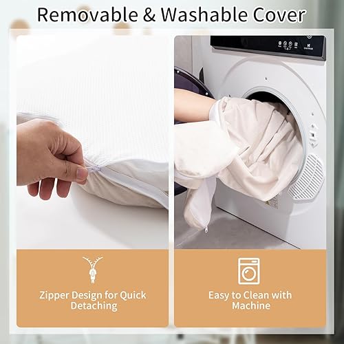 Miniatura 5 de Safstar Cama para perros grandes, alfombrilla ortopédica para dormir para mascotas con soporte de espuma viscoelástica, funda extraíble, parte