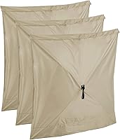 Vista 2 de CLAM Hub de pantalla de ajuste rápido, tela bronceada, accesorios para paneles de viento y sol (paquete de 6)