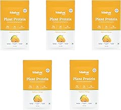 Maiva Pro | Plant Protein Isolate - Alphonso Mango - 40gm (Pack of 5) | 28g Protein, 6g BCAA | All Essential Amino Acids | Gut Friendly, Easy to Digest | Vegan, Dairy Free, No Preservatives