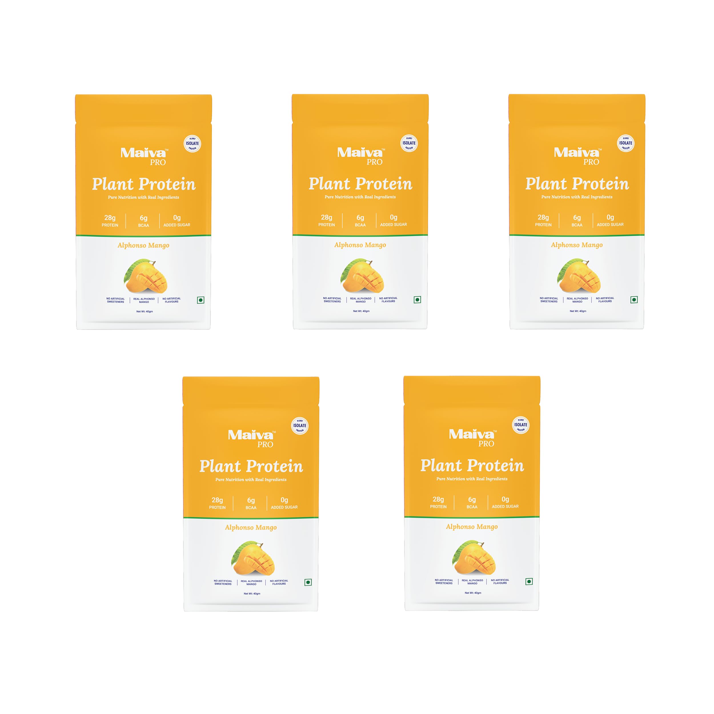 Maiva Pro Plant Protein Powder - 1kg - Alphonso Mango | 28g Protein, Pea Protein Isolate | No Artificial Sweeteners | Easy to Digest, Light on Stomach | No Bloating | Vegan, Lactose Free — Amazon image 22