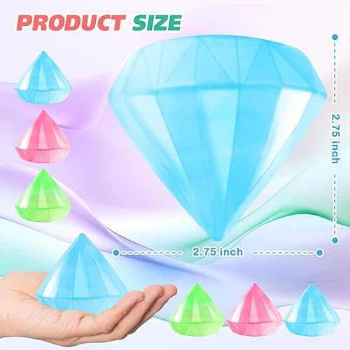 Miniatura 2 de Cubo estrujable para el estrés, pelotas antiestrés para niños y adultos  Cubo de hielo de azúcar de malta de diamante elástico grande, juguetes