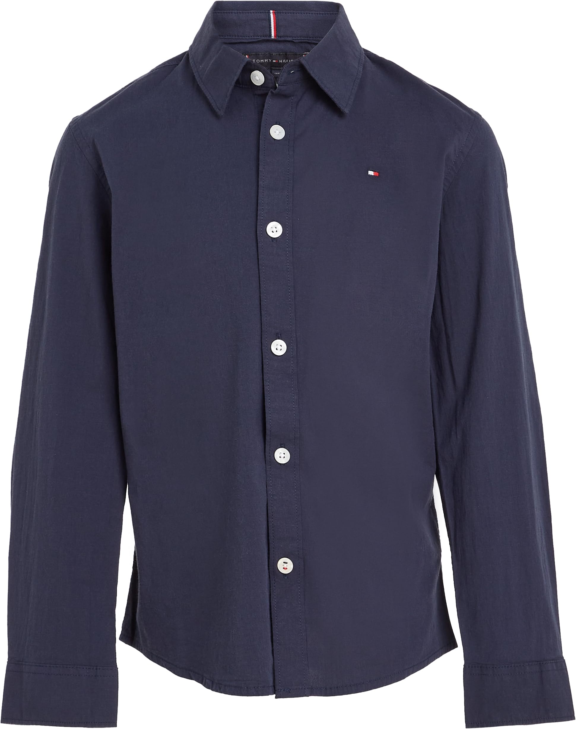 Tommy Hilfiger Boys Shirt Stretch, Blue (Twilight Navy), 9 Months