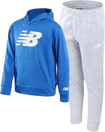 New Balance Boys 2-Piece Fleece Pullover Hoodie & Jogger Sweatpants (Sizes 8-20)