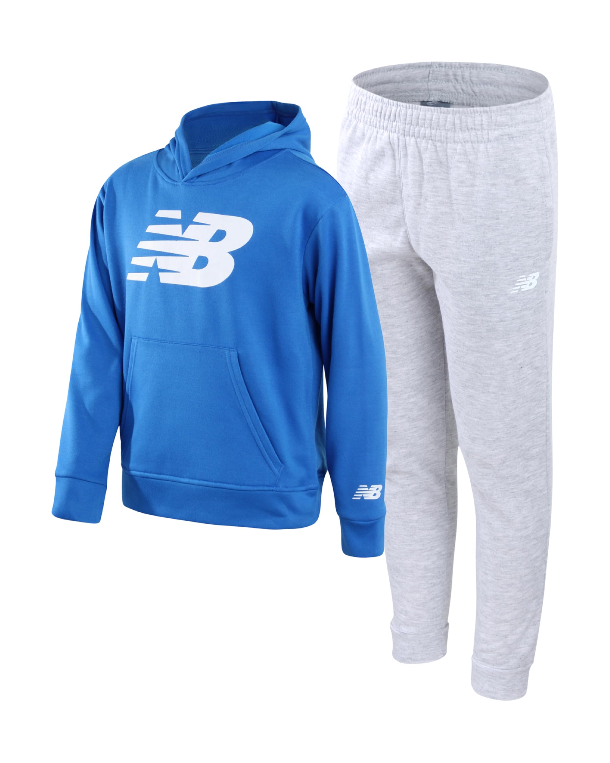 New Balance Boys' Fleece 2-Piece Sweatpants Set (Hoodie & Joggers)